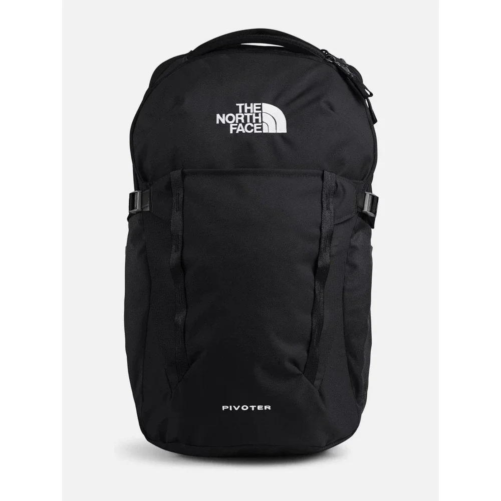 The North Face Pivoter Backpack Black Laptop School Bag NWT